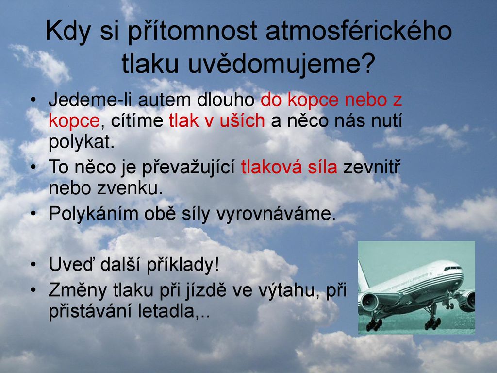 Atmosf Rick Tlak A Jeho M En Ppt St Hnout